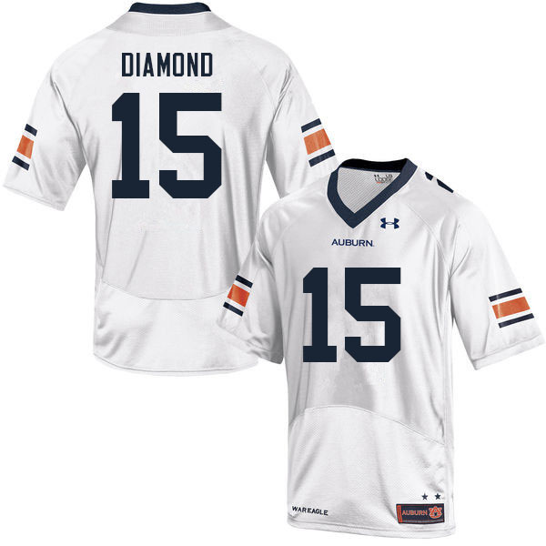 Men's Auburn Tigers #15 A.D. Diamond White 2021 College Stitched Football Jersey